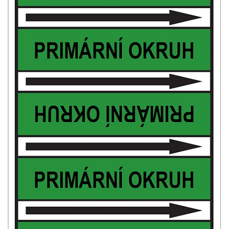 Značení potrubí, primární okruh